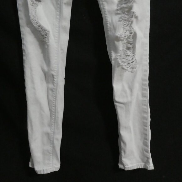 BULLHEAD DENIM CO - High Rise - Skinniest | size 3 | Light Blue Distressed Denim - Picture 7 of 16